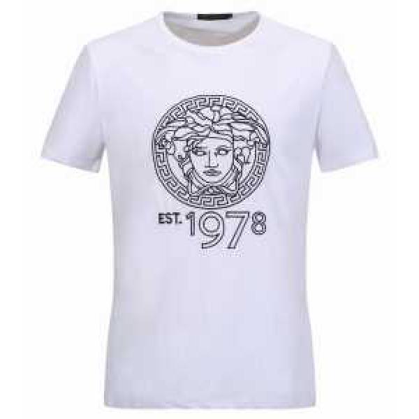 ヴェルサーチ VERSACE 半袖Tシャツ 2026 爆買い得価  2色可選