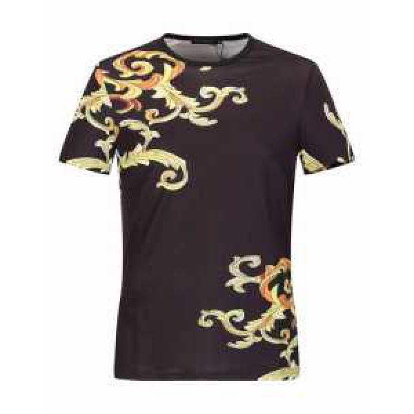 ヴェルサーチ VERSACE 17春夏 半袖Tシャツ 2色可選 デザイン性の高い