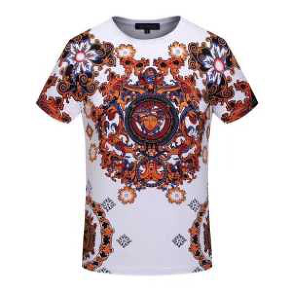 17 3色可選 耐久性のある 半袖Tシャツ ヴェルサーチ VERSACE