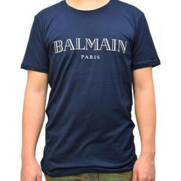 男女兼用 バルマン BALMAIN 無地 安いロゴプリント半袖Tシャツ16137590