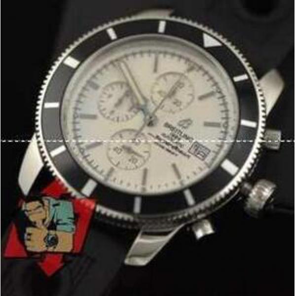 ラバーをモールド成型したブライトリング 腕時計 Breitling スーパーオーシャン腕時計 42mmボーイズサイズ　A23320.202.