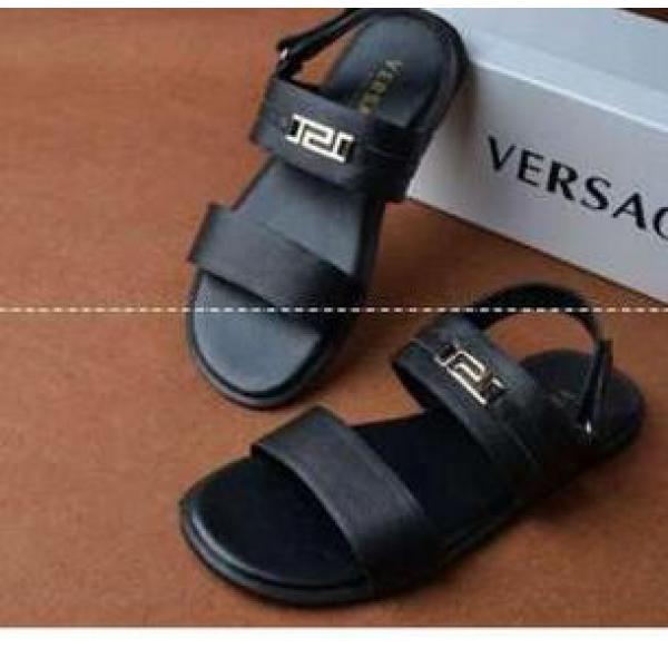 おしゃれで快適　VERSACE ヴェルサーチサンダル メンズ 革 軽量 通気シューズ
