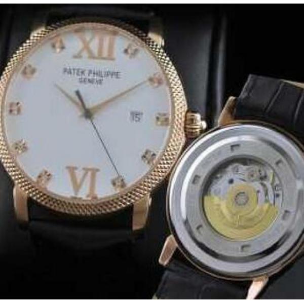 貴重なPATEK PHILIPPEパテックフィリップ時計 メンズ　腕時計本革ベルト.206.