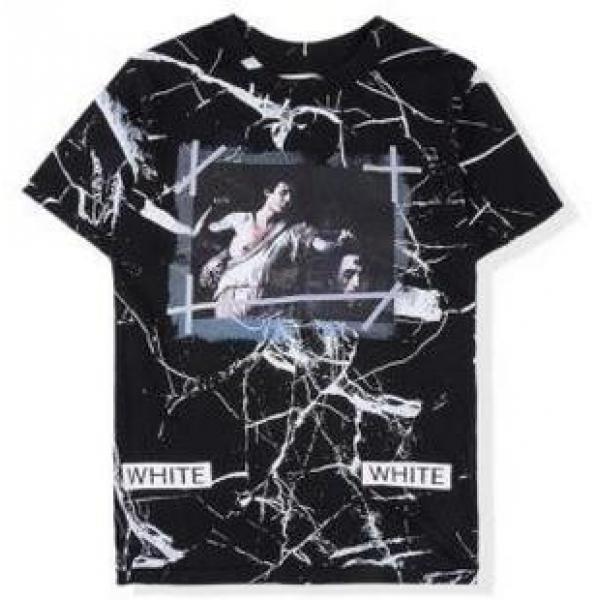 福田真琴さんオススメOff-Whiteオフホワイト Tシャツ コピー　重宝する丸ネックシャツ