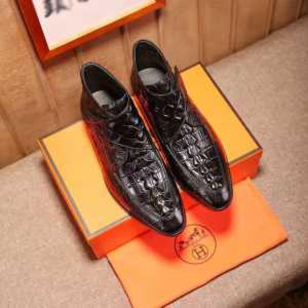  HERMES ビジネスシューズ高品質 2026 エルメス 優しい履き心地