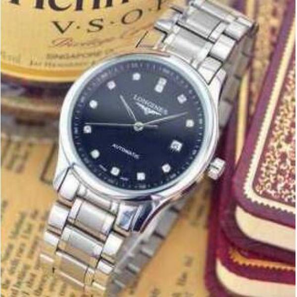 防水性能あるLONGINESロンジン フラッグシップ ステンレスバンド　日付表示自動巻腕時計 メンズ l47744276.409.