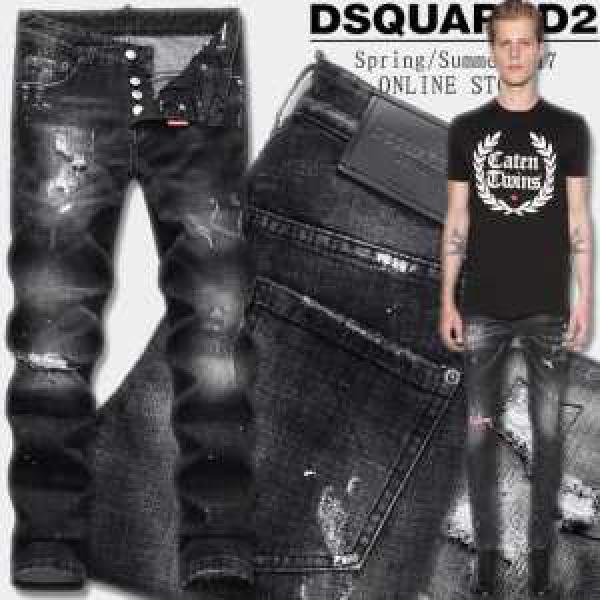 肌触りのいい ディースクエアード DSQUARED2 ダメージデニム 2026春夏 着回力抜群