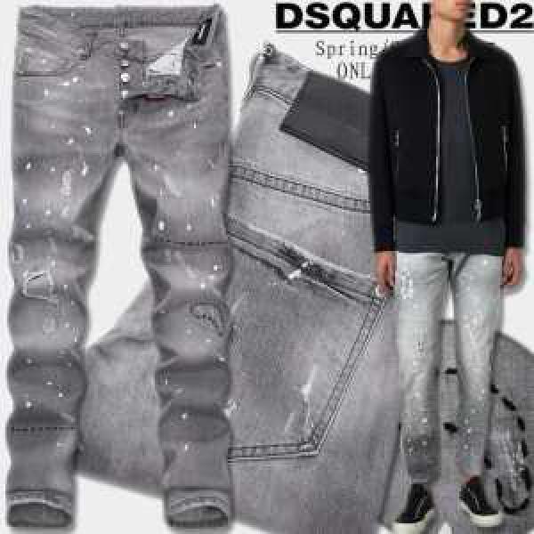 2025春夏 ダメージデニム ディースクエアード DSQUARED2  動きやすさの叶えた 大好評?