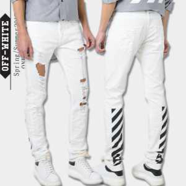 ダメージデニム 2026春夏 スタイリッシュな印象 オフホワイト OFF-WHITE