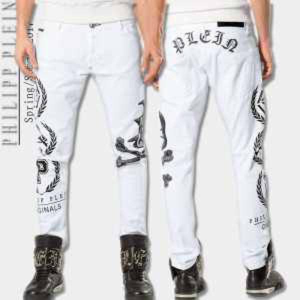 ィリッププレイン PHILIPP PLEIN 人気新品★超特価★ 2025春夏 ジーンズ WHITE