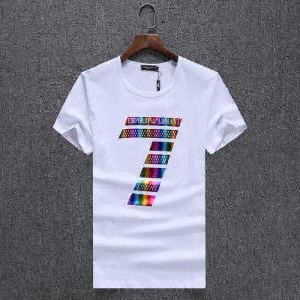 3色可選 2026春夏 半袖Tシャツ アルマーニ ARMANI  大好評 自然な肌触り