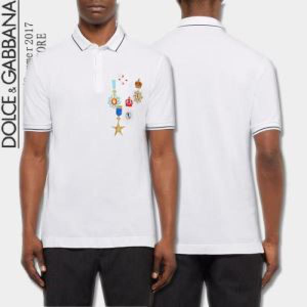 2色可選 2017春夏 Dolce&Gabbana ドルチェ＆ガッバーナ 半袖Tシャツ お買い得品