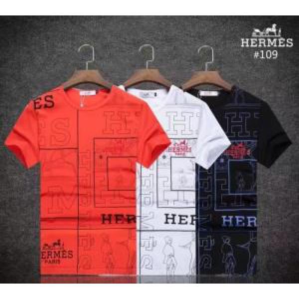吸汗速乾 2026春夏 HERMES エルメス 個性的なデザ 3色可選 超レア 半袖Tシャツ