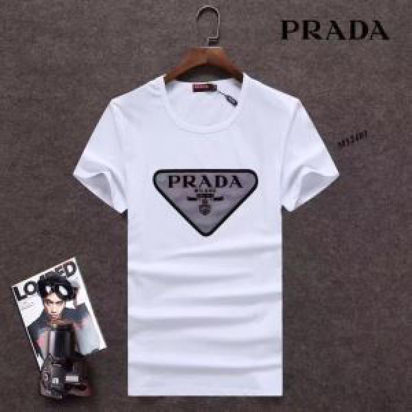 スタイルアップ効果 2026春夏 PRADA プラダ 4色可選 半袖Tシャツ 優しいフィット感