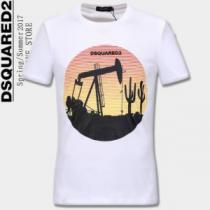 半袖Tシャツ 2色可選 2026春夏 大人の個性を。DSQUARED2 ディースクエアード セレブ風