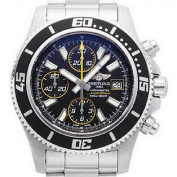 ブライトリング BREITLING スーパーオーシャン クロノグラフ アビスイエロー A110B82PSS  500m防水時計 メンズ.202.