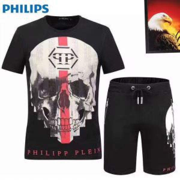超人気美品◆2025春夏 フィリッププレイン PHILIPP PLEIN  上下セット半袖 3色可選