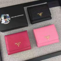 赤字超特価2026 おすすめ/オススメプラダ PRADA 二つ折り財布 3色可選.105.