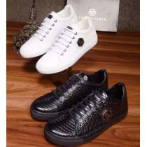 17SS フィリッププレイン着用 2色可選  PHILIPP PLEIN フラットシューズ めちゃくちゃお得