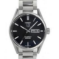 高級感 タグ・ホイヤー TAG HEUER カレラ キャリバー5  WAR201E.BA0723  デイデイト搭載の3針モデル 41mm 時計 メンズ.208.