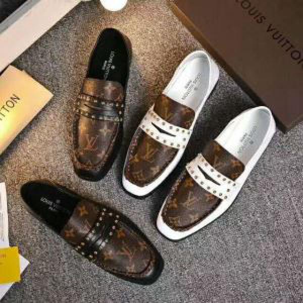 2色可選 ビジネスシューズ 2025秋冬 靴の滑り止め ルイ ヴィトン LOUIS VUITTON 超人気美品◆
