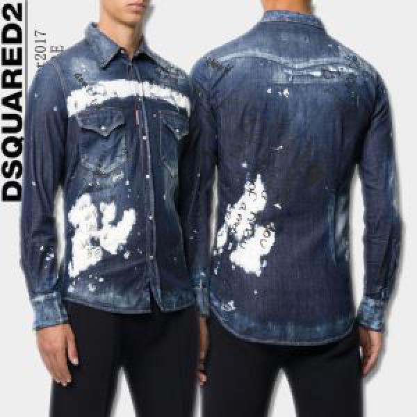 2025秋冬季超人気 デニムジャケット自分らしいスタイリング ディースクエアード DSQUARED2