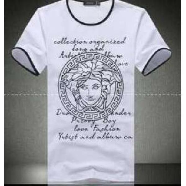 新品 VERSACE ヴェルサーチ スーパー コピー 優しい質感半袖 Tシャツ　ホワイト