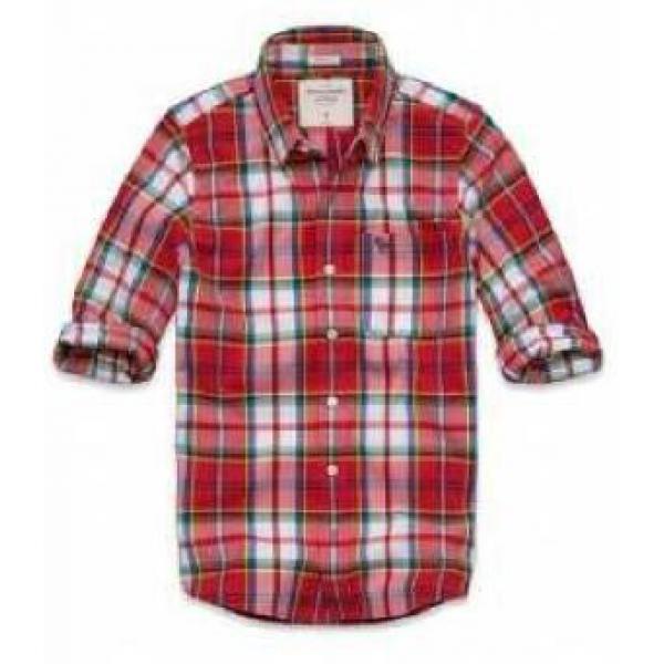 限定品　ABERCROMBIE&FITCH アバクロンビー&フィッチ　目を引く珍しい半袖シャツメンズブランド
