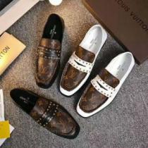 2色可選 ビジネスシューズ 2025秋冬 靴の滑り止め ルイ ヴィトン LOUIS VUITTON 超人気美品◆