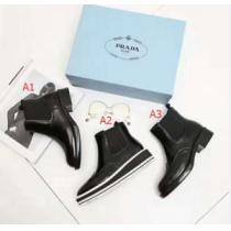 ショートブーツ  HOT2025 3色可選人気ブランド  プラダ PRADA