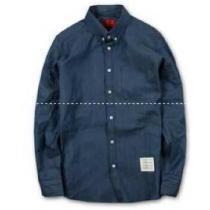 プレゼントに　トムブラウン THOM BROWNE 　上品な光沢のある長袖シャツ メンズ