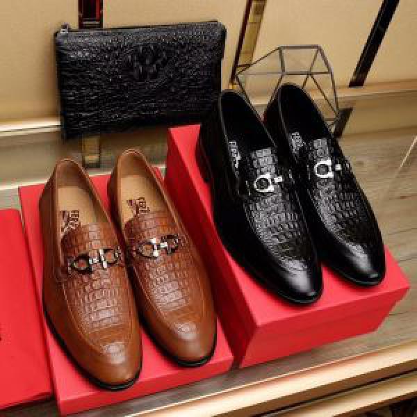 フェラガモ FERRAGAMO 2026秋冬季超人気  2色可選 革靴ファッション 人気