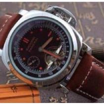 数量限定　オフィチーネ パネライ OFFICINE PANERAI　  珍しい地金質感の3針クロノグラフ 機械式（自動巻き）腕時計メンズ 人気.211.