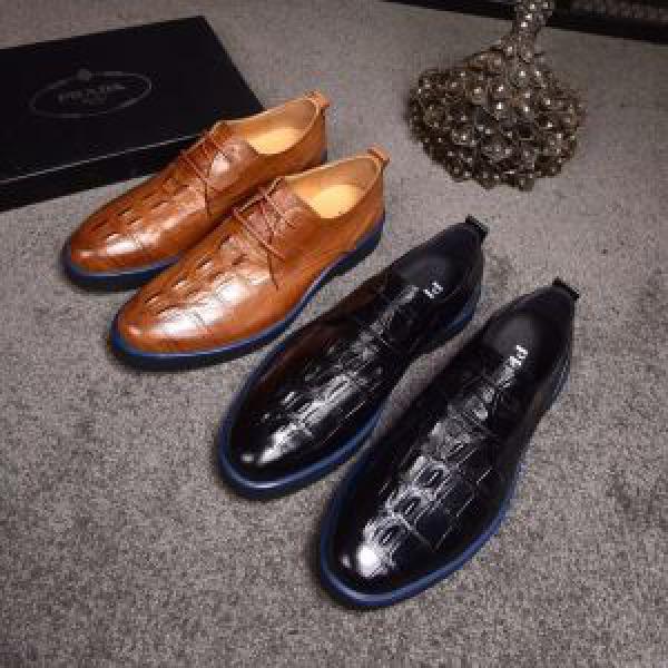 2色可選 プラダ PRADA 肌触りの気持ちい?  ビジネスシューズ  2026秋冬季超人気