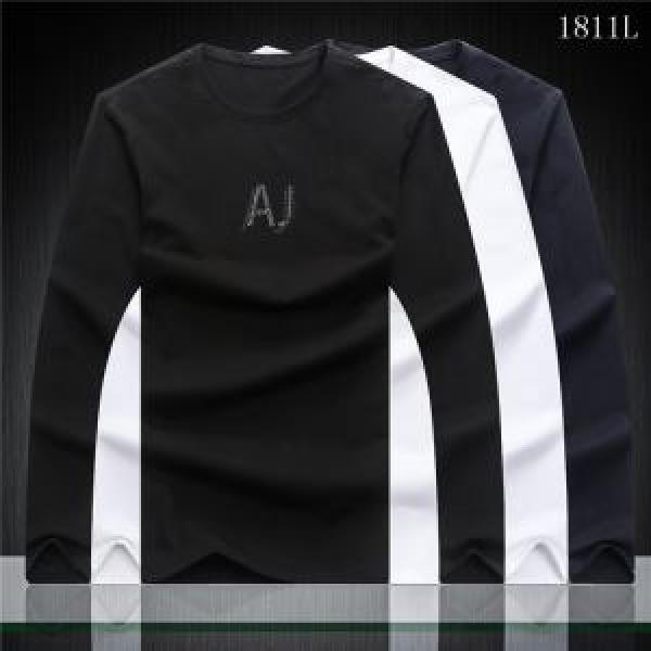 スタイルアップ効果 長袖Tシャツ アルマーニ ARMANI 3色可選 2026秋冬