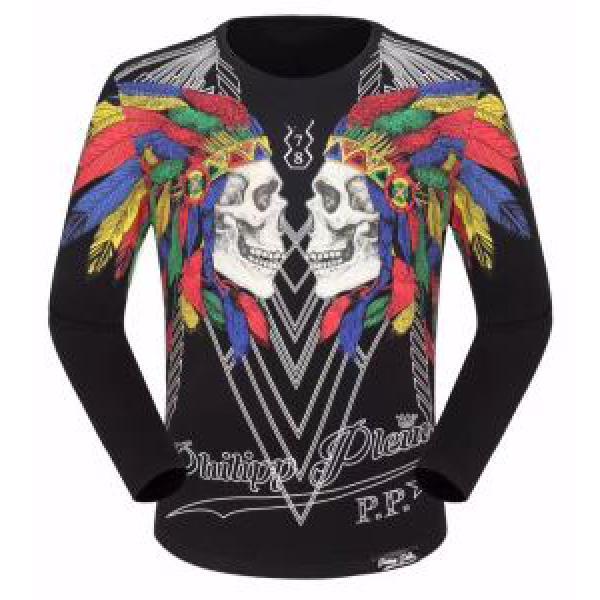 主役になる存在感 2026秋冬 2色可選 長袖Tシャツ フィリッププレイン PHILIPP PLEIN