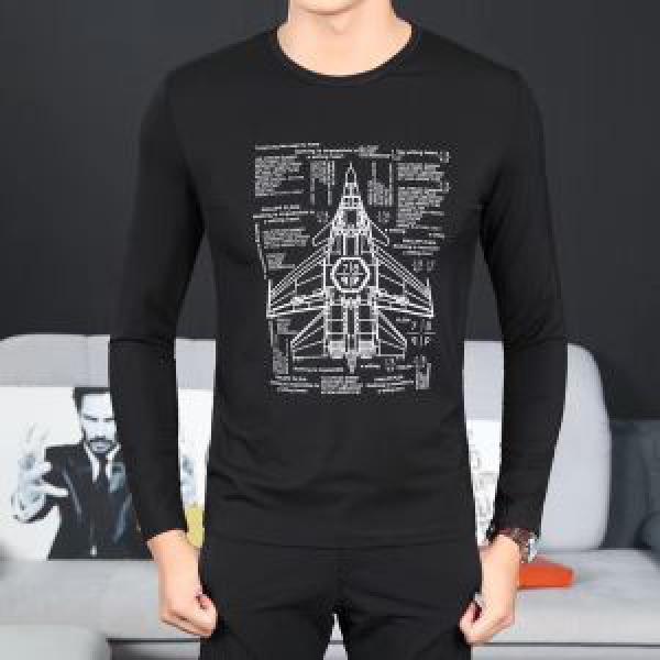 長袖Tシャツ 2026秋冬 フィリッププレイン PHILIPP PLEIN 海外セレブ定番愛用 3色可選