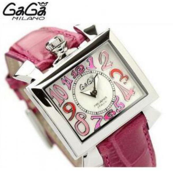 アラビア数字　ガガミラノ GaGa MILANO ナポレオーネ40MM  6031.2　腕時計　角形クオーツモデル.162.