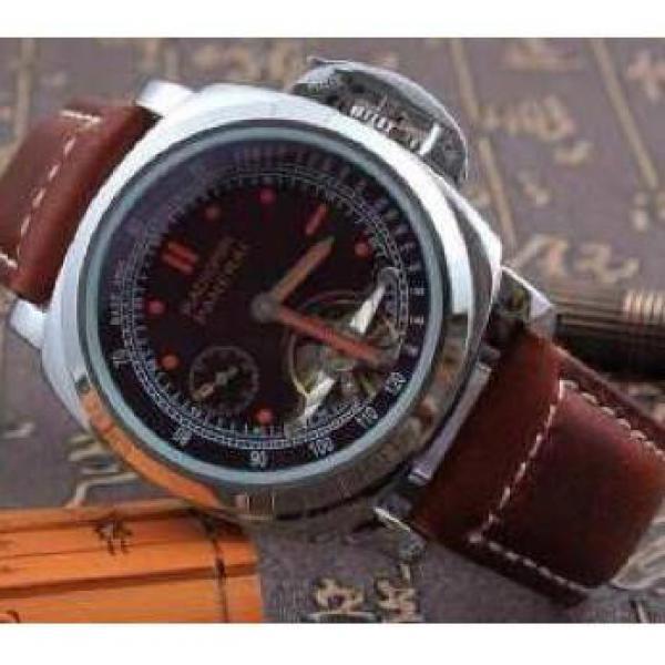 高級感オフィチーネ パネライ時計 コピー OFFICINE PANERAI トゥールビヨン 防水機能も付いている3針クロノグラフ 機械式男性用腕時計 .211.