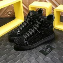 ファッション 人気 2026 フィリッププレイン PHILIPP PLEIN ハイトップシューズ