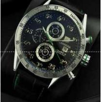 圧倒的な高級感タグホイヤー TAG HEUER カレラ アリゲーターレザー メンズ CV2A1R.FC6235 艶ありの腕時計.208.