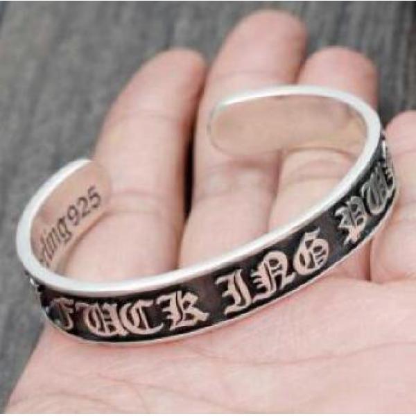 上品さが際立つクロムハーツ CHROME HEARTS スーパー コピーシルバー925 メッセージ性の強いバングル