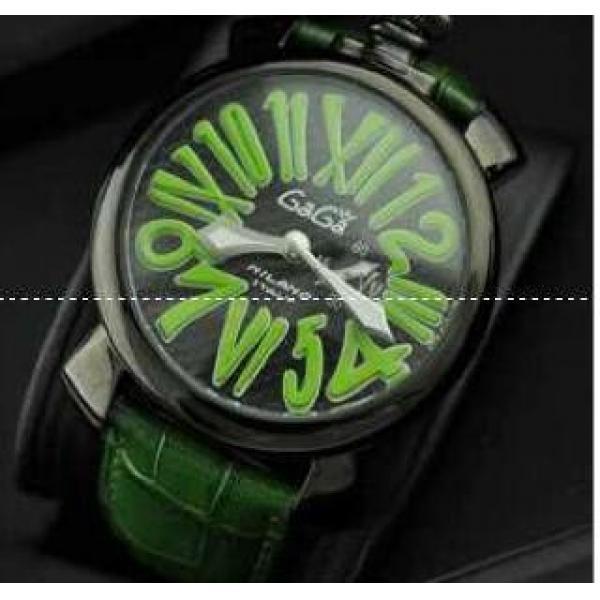 防水機能性あるガガミラノ GaGa MILANO  スリム46MM 手元で抜群のメンズ腕時計 5084.3?.162.