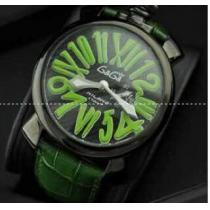 防水機能性あるガガミラノ GaGa MILANO  スリム46MM 手元で抜群のメンズ腕時計 5084.3?.162.