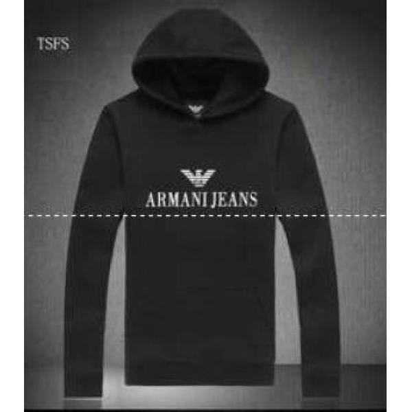 人気ランキングアルマーニパーカーARMANIスウェットパーカー裏毛プルオーバーブラック