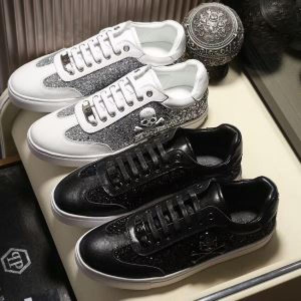 フィリッププレイン 海外セレブ愛用PHILIPP PLEIN フラットシューズ  2色可選 品質保証2026