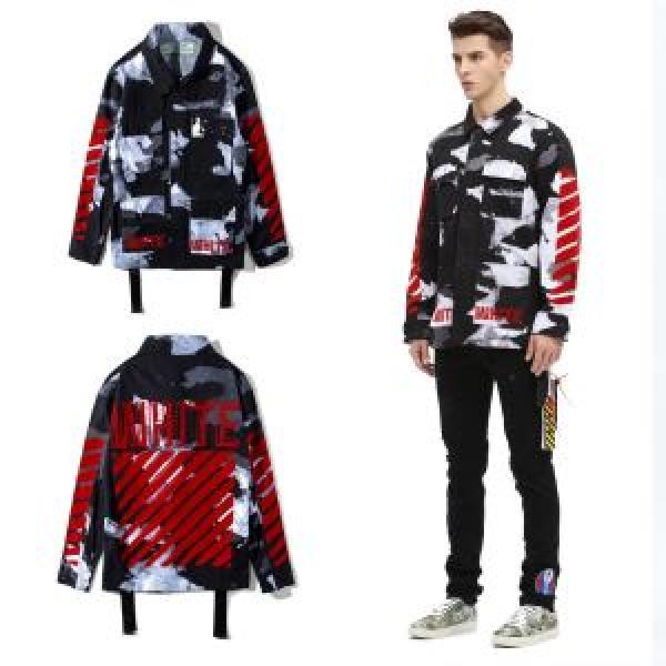 上質 大人気！2026秋冬季超人気 首胸ロゴ Off-White オフホワイト 満足できるコート
