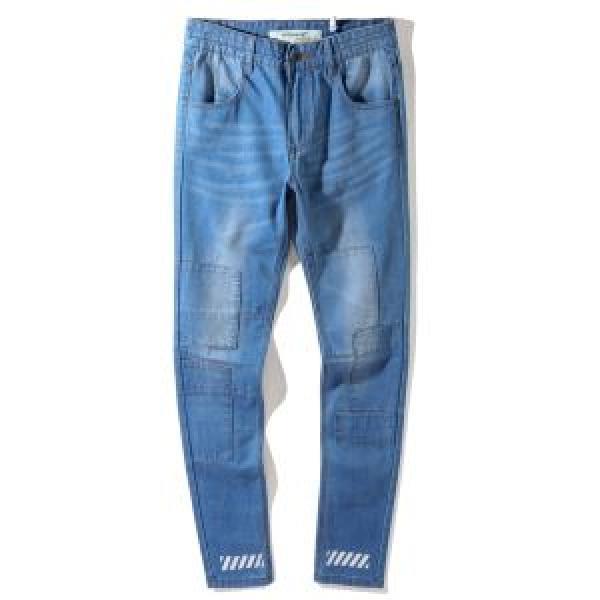 セール中 OFF-WHITE デニムパンツ 2026秋冬季超人気 オフホワイト
