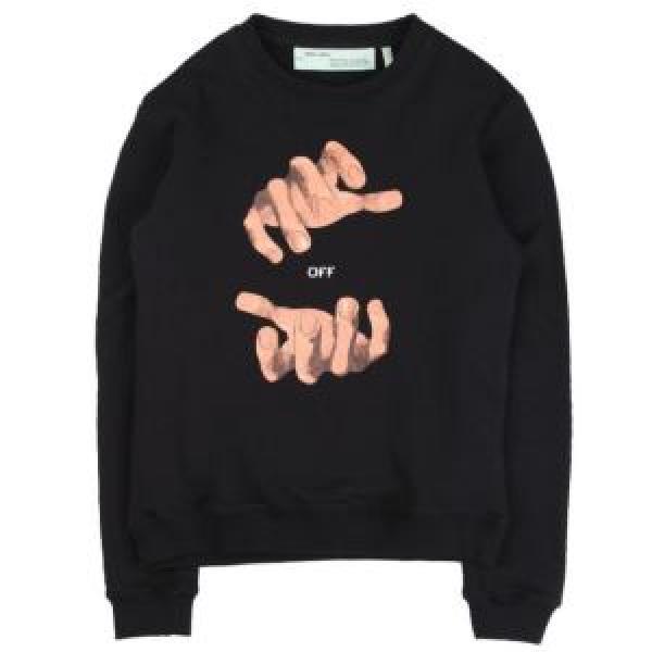 高級感演出パーカ OFF-WHITE プルオーバーパーカー 2026秋冬季超 超目玉 オフホワイト2色可選