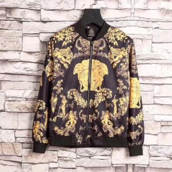 ヴェルサーチ VERSACE2色可選花プリントデザインジャケット2025秋冬季超人気
